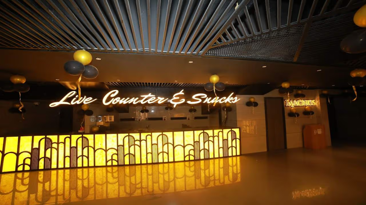 Cineverse live counter and snacks